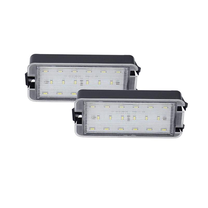 12V LED Number Plate Lamp For Seat Altea Arosa Cordoba MK1 MK2 Ibiza Leon 1M Toledo 5P White License Plate Light Assembly License Plate Lights 2