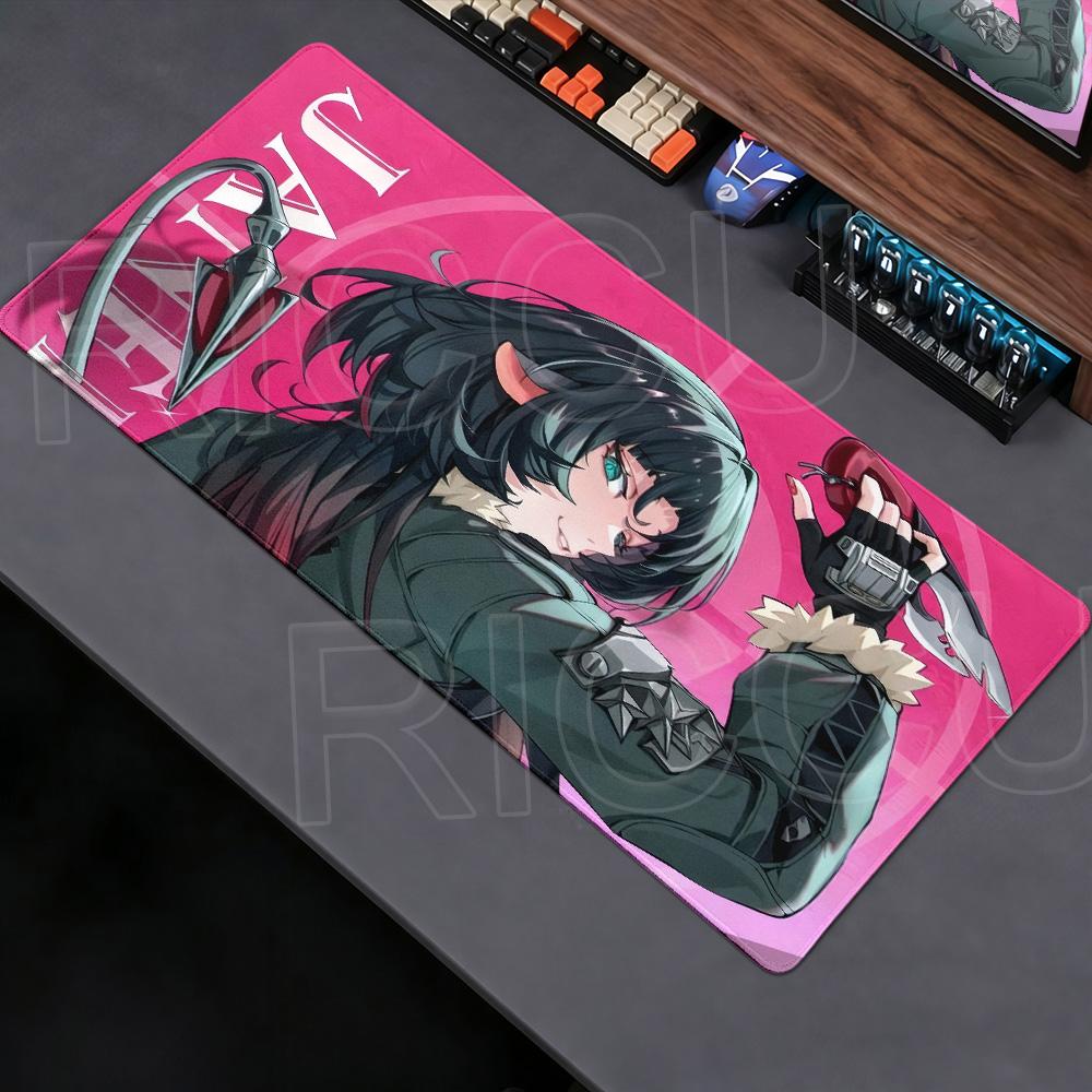 Новый милый большой коврик для мыши MousePad коврик для стола Zenless Zone Zero коврик для клавиатуры Аниме девушка ПК Противоскользящий резиновый игровые аксессуары