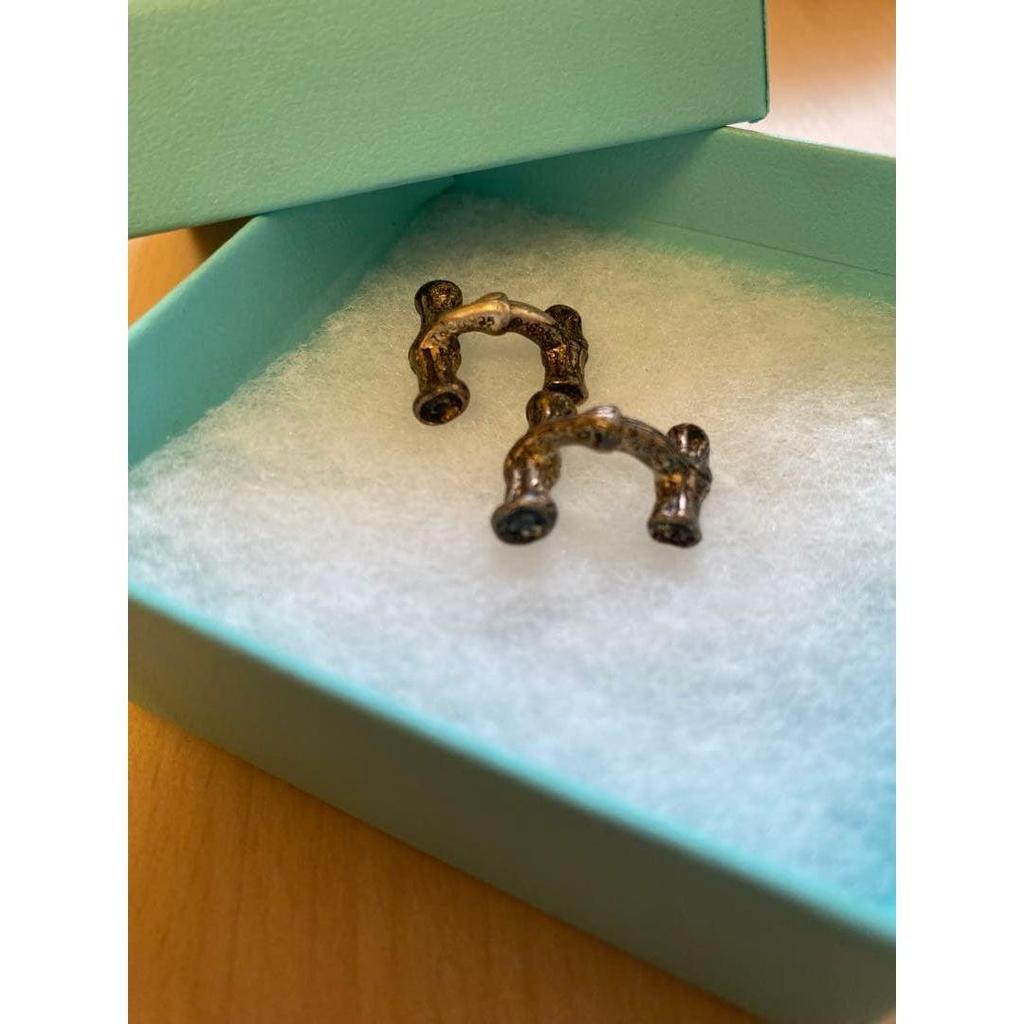 Used TIFFANY&Co. 1996 Bamboo Cufflinks 925 Silver