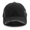Men's washed solid-color baseball cap, suitable for outdoor activities, women's travel cap, sun-protective and shading cap