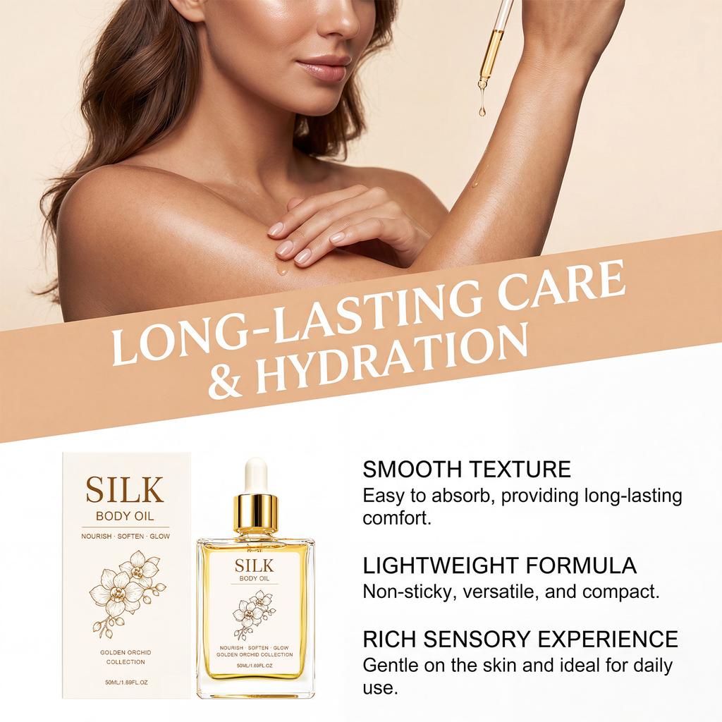 Gentle body essential oil, refreshing and non-greasy, smooths the skin
