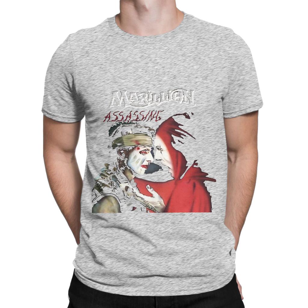 Great Model Marillion Assassing Cool Graphic Gift Classic Funny Graphic 100 Cotton Tshirt Marillion Tees Tops For Unisex