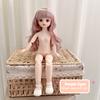 BJD Кукла Голая Гаплоид Множественные Съемные Шарниры 30см 1/6 3D Серо-зеленый Фиолетовый Синий Привлекательные Глаза Кукла Подарок на День Рождения Девочкам Игрушка