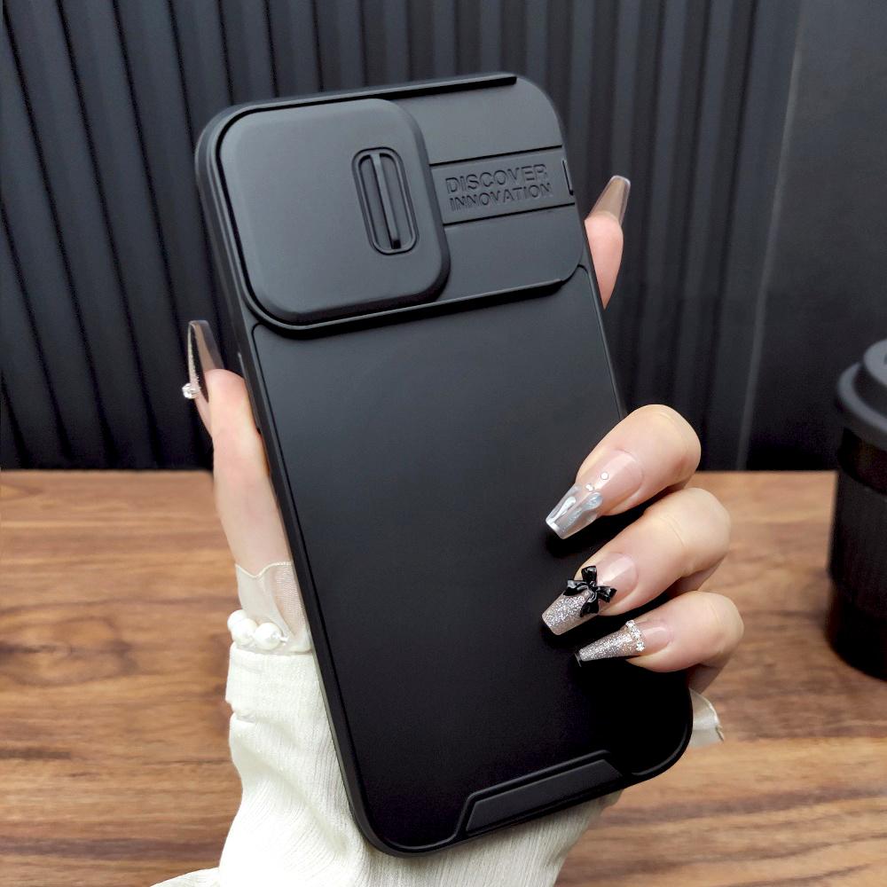 Сдвижная крышка-чехол для камеры для 17 16 15 14 13 12 11 Pro Max iPhone16 16Pro Ударопрочный Защитный Броня Полная Защита
