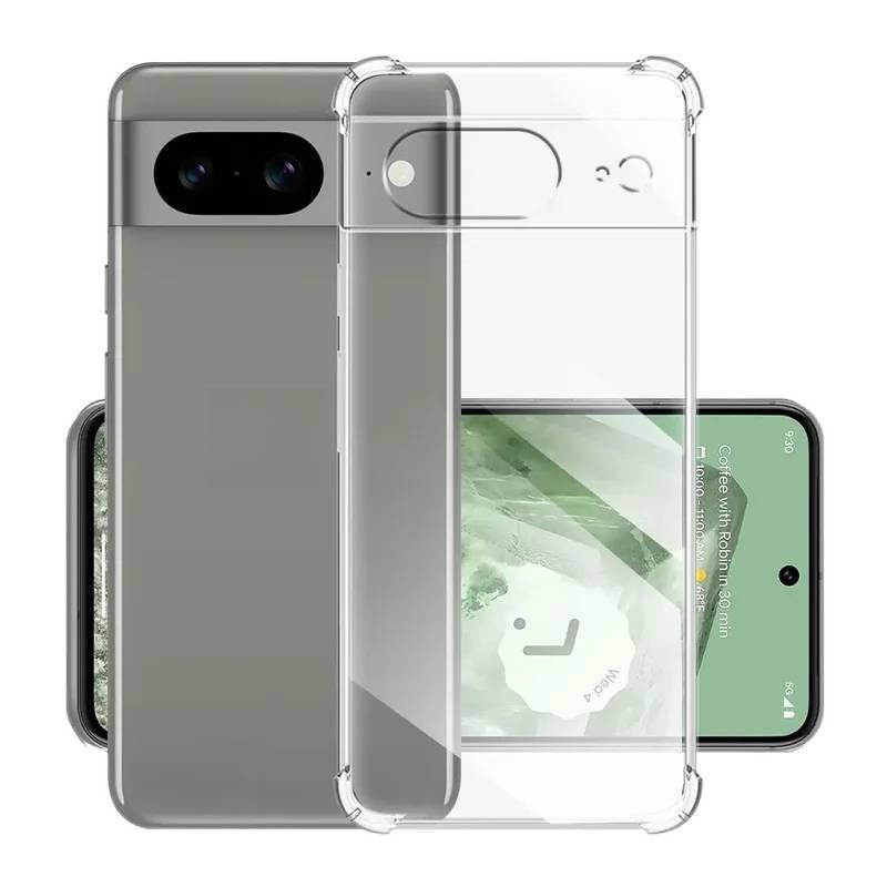 For Google Pixel 10 Pro XL 5G 9 9A 9XL Case Transparent Protector Soft Silicone Phone Cover Clear Shockproof Airbag TPU Carcase