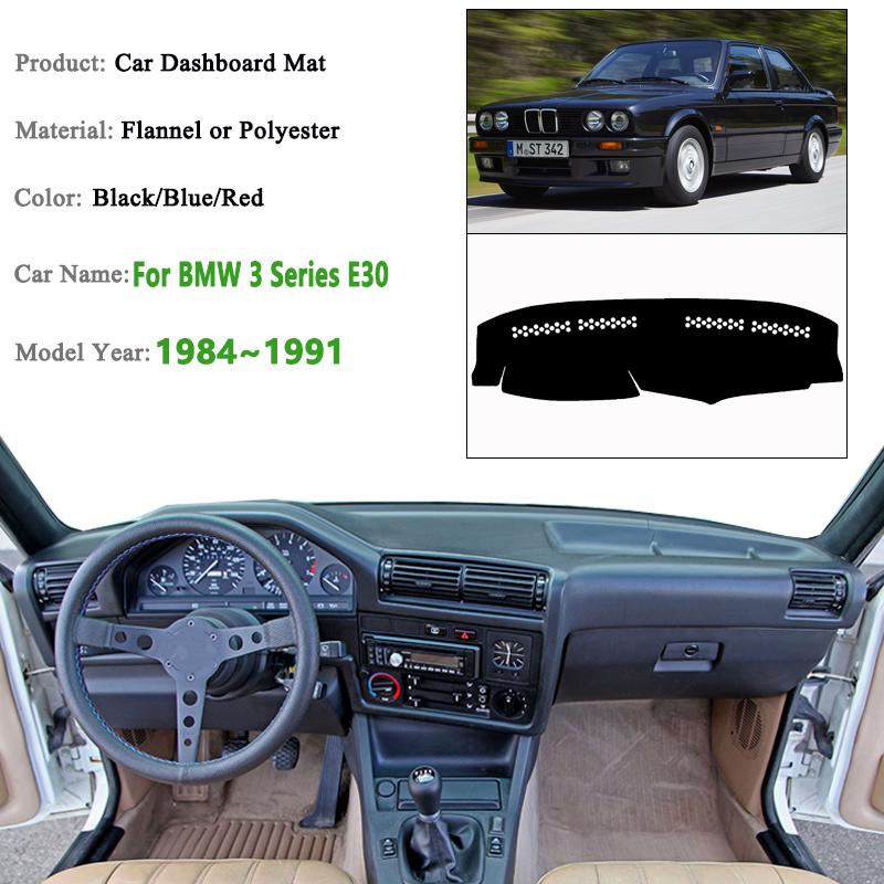 Для BMW 3 серии E30 Аксессуары 1984~1990 1991 Накладка на приборную панель автомобиля Коврик на панель Коврик на панель Коврик на приборную панель Защита от солнца Ковер Аксессуар