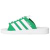 Gazelle Beach Slides Green Women Sneakers Footwear-White JQ7426