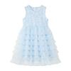 ASK JUNIOR Girls' Summer Sleeveless Mesh Princess Dress