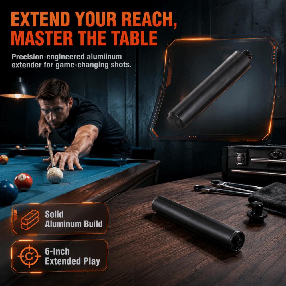 6 Inch Length Billiard Cue Extension Easy To Install Pool Cue Extension Stick Billiard Accessories