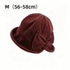 Warm Construction Vintage Bucket Hat Cold Resistant Bow Bucket Hat Women's Bucket Hat  Outdoor Wear
