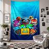 Wall TapestryGeometry Dash Art Hanging Cloth Decorative Background Cover for Room Decoration