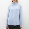 Women's Autumn Winter Knitwear High Neck Loose Solid Color Long Sleeve Sweater