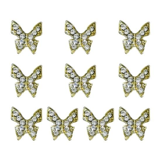 10 шт., украшение для ногтей, стразы, 3D лук, паук, череп, искусственный кристалл на металлических подвесках, креативные ювелирные украшения «сделай сам», аксессуары для чехла для телефона