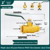 4-6 Point Copper Ball Valve: Internal/External Thread, Straight-Through Water Switch