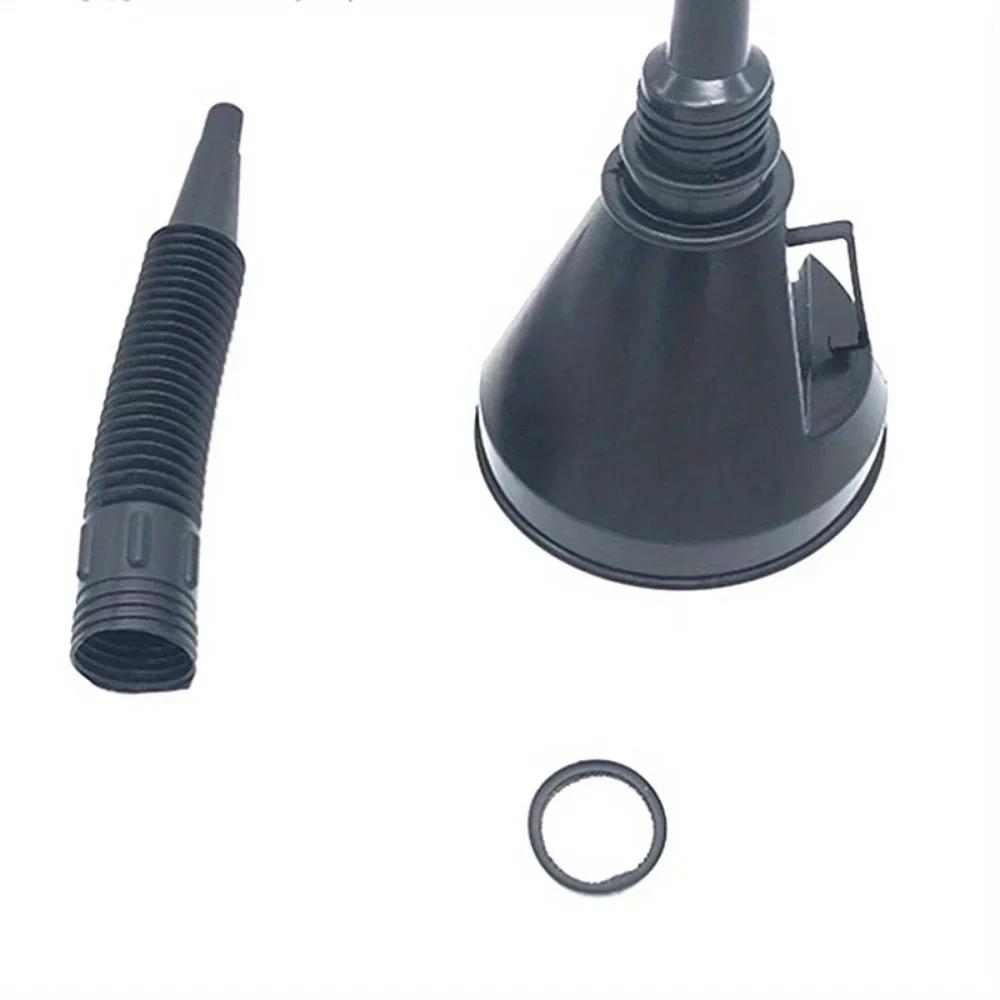 1 шт. воронка для заправки двигателя с фильтром для автомобиля, мотоцикла, грузовика, масляного, бензинового, заправочного фильтра, удлинительная труба, шланг, воронки, инструмент