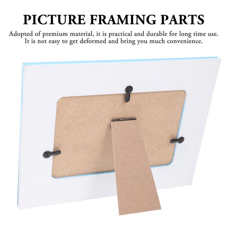 100Pcs Picture Frame Backing Clips High Grade Iron Corrosion Resistant Turn Buttons with Screws for Photo Frame Hardware Art