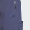 adidas Штаны Fustl, однотонные, свободные, трикотажные, спортивные, мужские, серо-синие IY8030