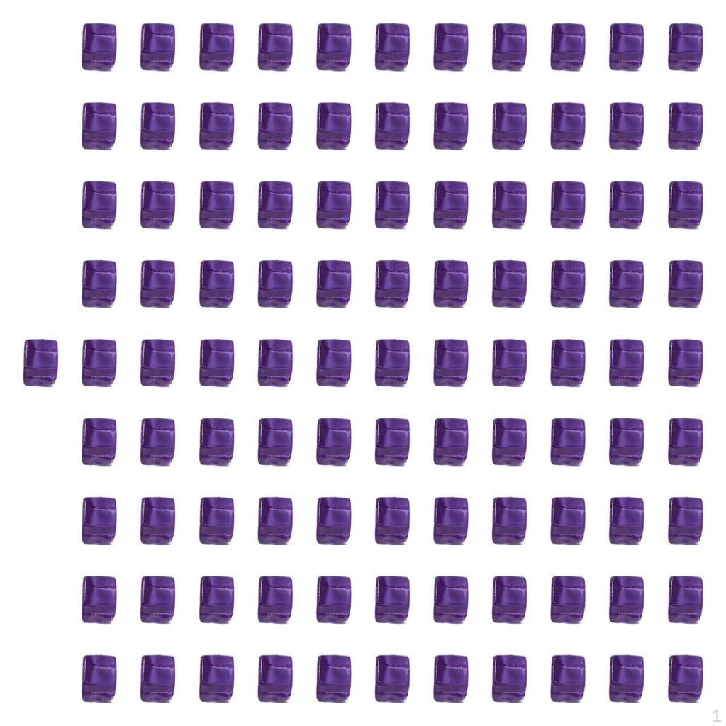 100 Pieces Acrylic Cubes Blank Dice DIY Learning Stacking Toy 1cm Board Game Building Blocks for