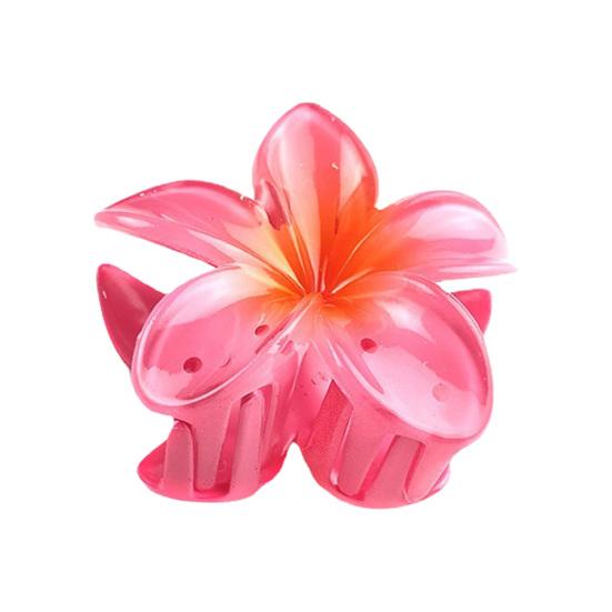 Женская маленькая заколка для волос с цветком, заколка для волос, реалистичная форма цветка, градиент, детские волосы, фиксированный инструмент для украшения волос