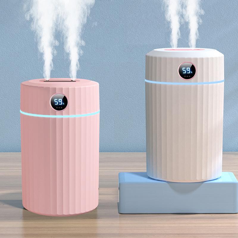 Увлажнитель воздуха USB 2л: Двойной спрей, тихая ароматерапия, большая емкость для дома