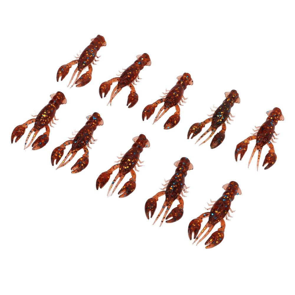 20PCS Soft Crawdad Bait 5.5cm Artificial Lure Durable Fishing Lure Bass Fishing