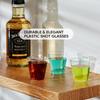 Пластиковые рюмки 1 унция, Одноразовые стаканчики, Стаканчики для дегустации, Праздничные стаканчики. Идеально подходят для виски, дегустации вина, образцов еды и вечеринок.