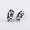 Metal Zinc Zinc Alloy Hairbraid Silver Spacer Dreadlock Beads Micro Rings Tube Cuff Clip Hair Braid Beads