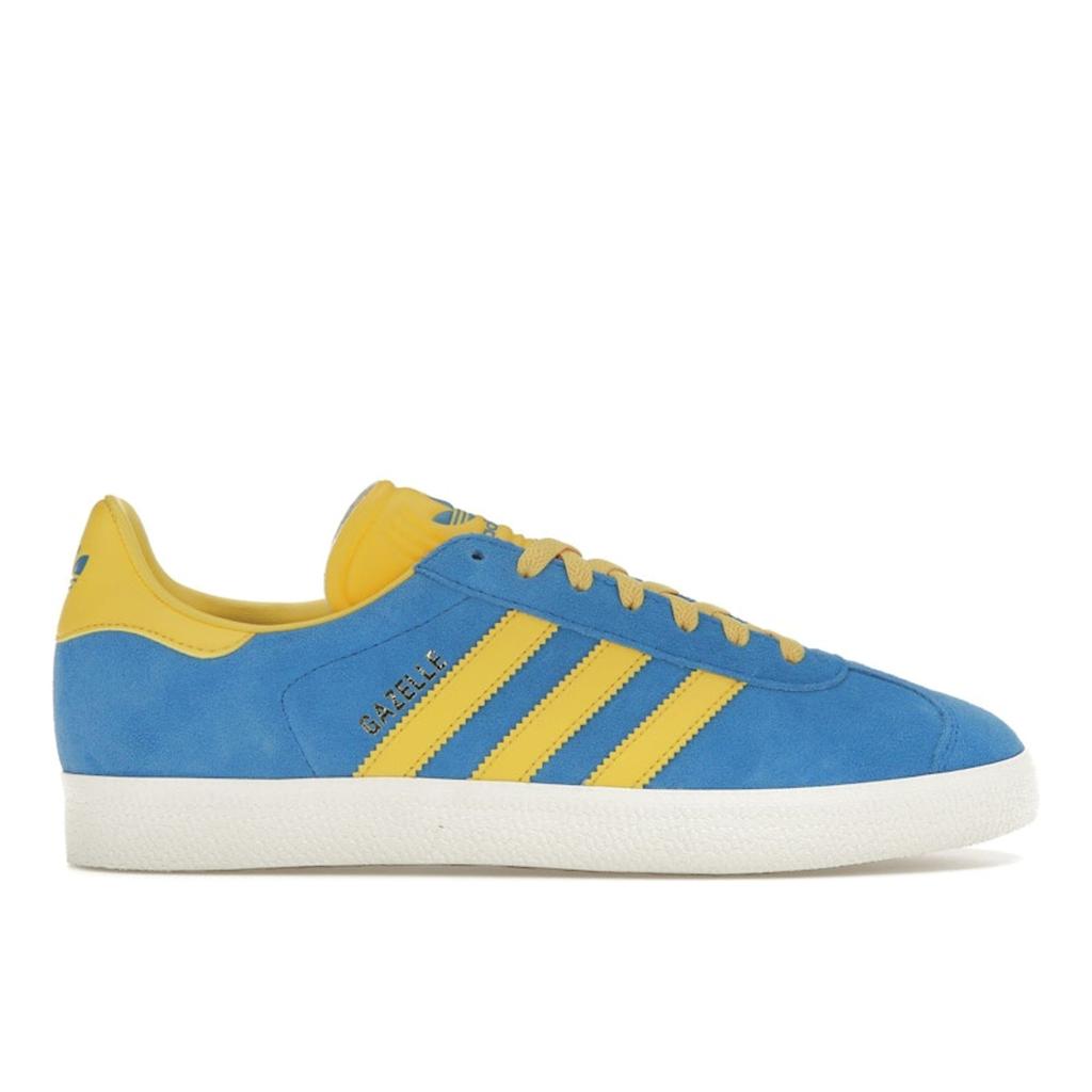 Adidas Gazelle Blue Bold Gold Men Sneakers Pantone Core-White GY7373