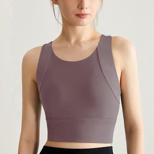 Женский дышащий жилет для йоги Chuandun со встроенной поддержкой