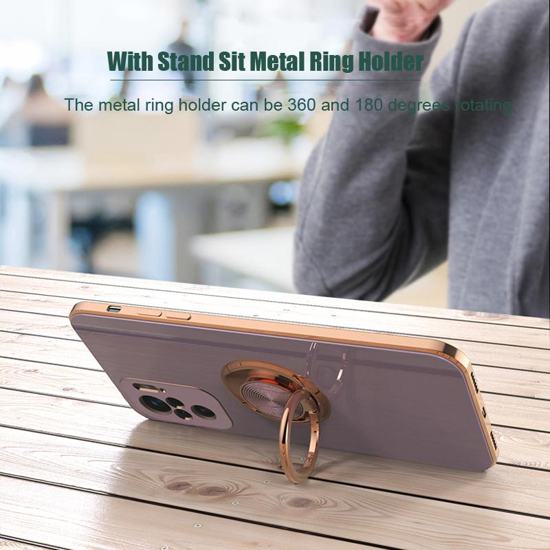 Роскошный чехол с магнитным кольцом для Xiaomi Mi 10T 11T Redmi Note 10 Pro 10Pro Mi10T T, полный защитный чехол, держатель-подставка
