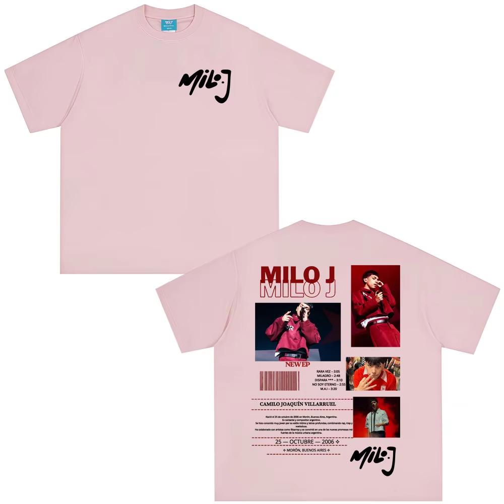 Rapper Milo J 2026 Tour Oversized Print T-Shirt, Unisex Casual Fashion Women And Men T-shirt