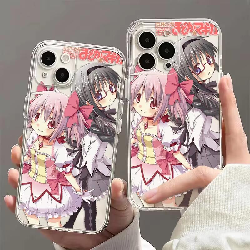 Чехол для телефона Puella Magi Madoka Magica Для iPhone 17 Air 16 e 15 14 13 12 11 Pro Max Plus Mini SE 2020 2022 Аниме Funda Coque