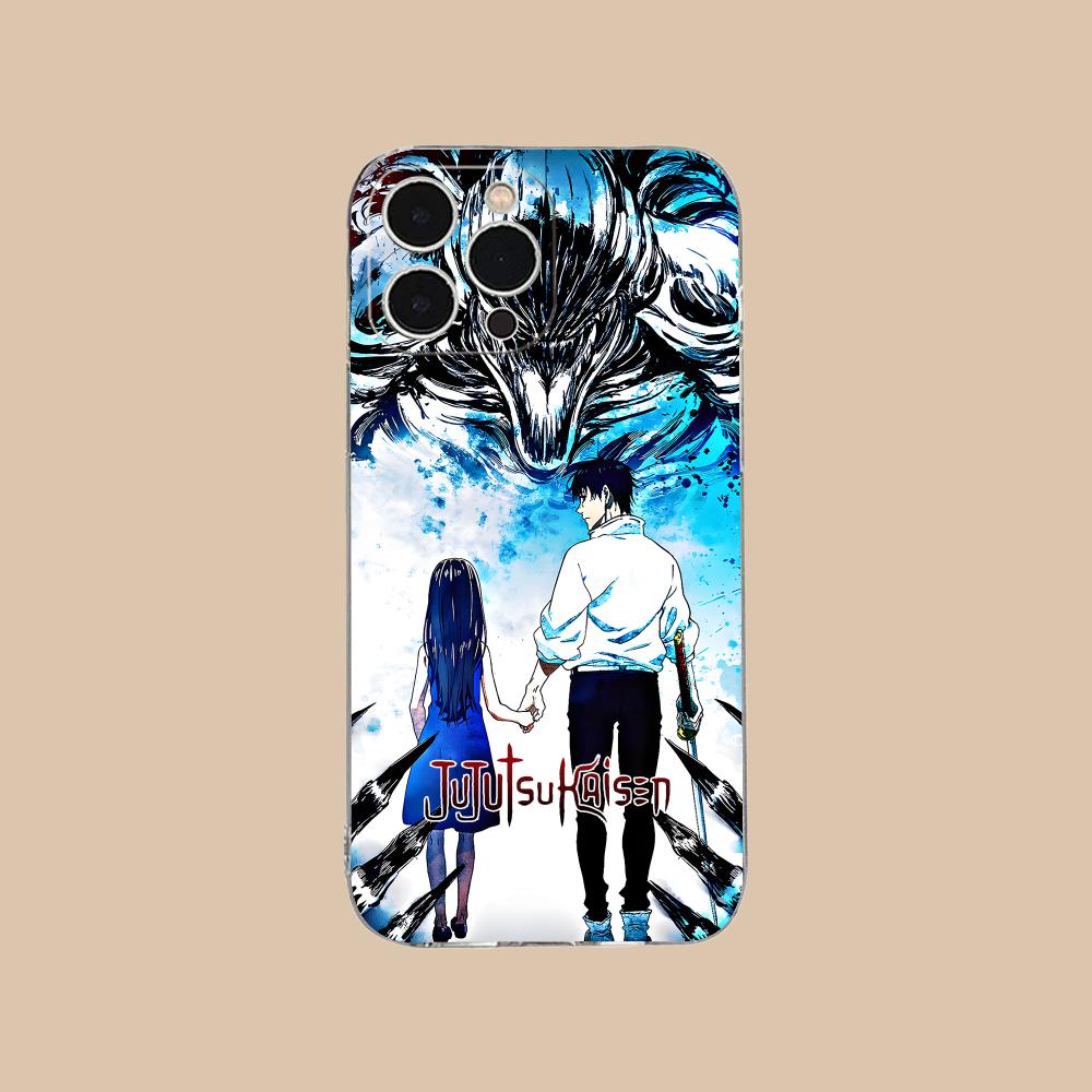 Чехол для телефона Jujutsu Kaisen Юта Оккоцу для iPhone 17 16 15 14 13 12 11 X XR XS Air Pro Max Plus Mini Прозрачный Цветной Чехол Красивый