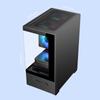 Transparent Desktop Pc Case Computer Tower For M-Atx Itx Motherboard 240Mm Fans 3.5Inches Hard Disc Extend Base 2.5Mm Ssd Holder