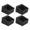 4pcs Furniture Leg Pad Square Plastic Anti Skid Furniture Leg Pad Cover Floor Protector for Chair