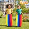 2/4PCS Durable Canvas Kangaroo Jumping Bags Sack Race Bags For Easter Halloween Outdoor Family Party Games