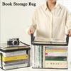 Student Book Storage Bag Transparent Large Capacity Foldable Portable Storage Box Dustproof Waterproof Clothes Toys Storage Box Home Organization