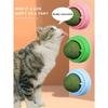 5pcs Catnip Balls, Interactive Cat Toy for Teeth Cleaning and Hair Removal, Stickable and Rotating