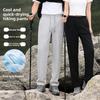 Quick-dry men's hiking pants, new spring/summer style, drapey, casual, sporty, versatile, loose-fitting long pants