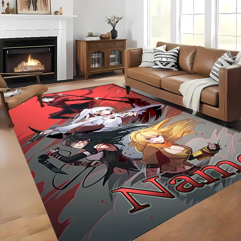 Custom personalization RWBY Volume Area Rug - Perfect For Kitchen, Bathroom,Laundry Room Decor Large Size Available,Gift All Seasons