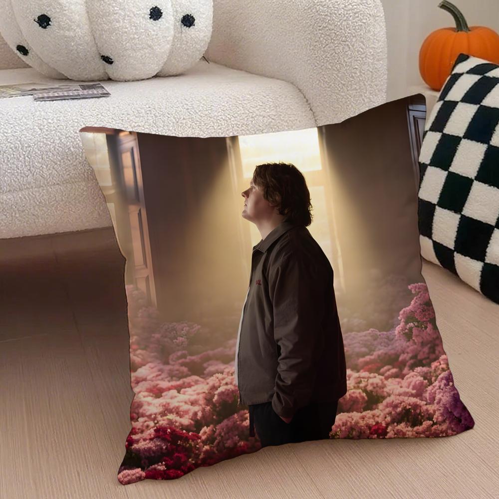 Intense POP Singer LLewis Capaldi Cushion Cover Throw Pillow Cover Hidden Button Durable Polyester Chair Cushion
