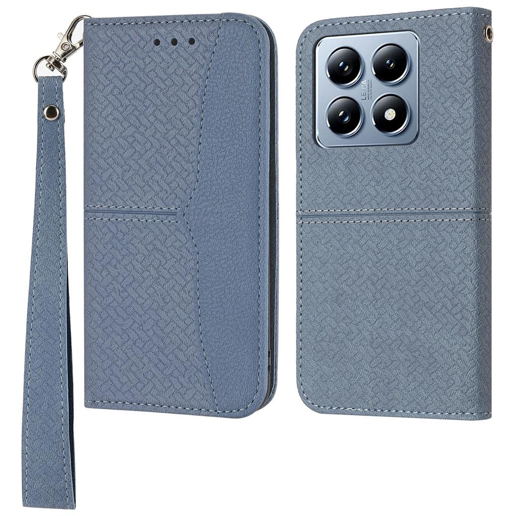 For Xiaomi 14T Case Woven Texture PU Leather Wallet Phone Cover