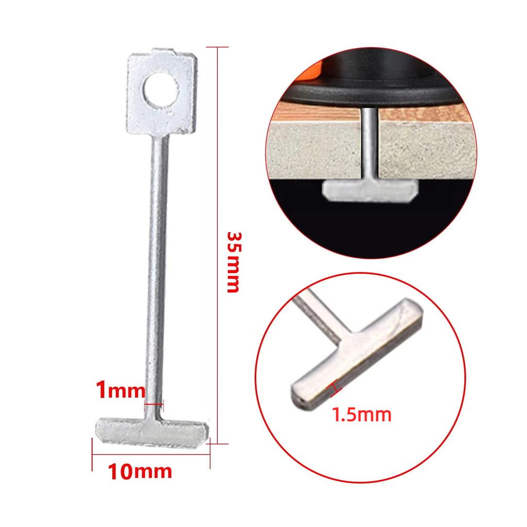 50/500Pcs Replacement Steel Needles For Ceramic Tile Leveling System Clips Wedges Spacers Floor Tile Laying Construction Tools