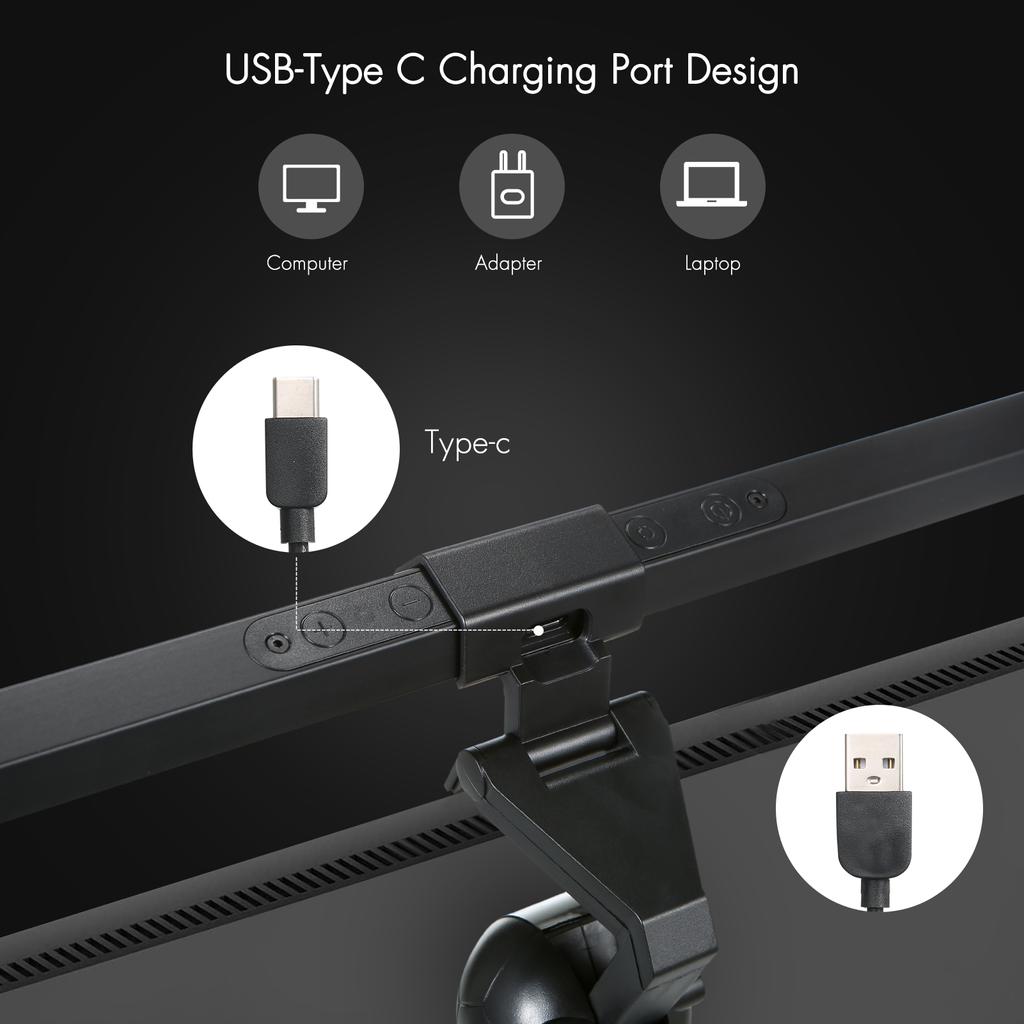 D C5V 84 светодиода Экран монитора Светочувствительное сенсорное управление/10 уровней затемнения