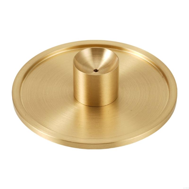 62KD Подставка для благовоний и пепельница из цельной латуни для церемоний и медитаций