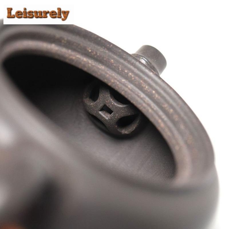 200 мл антикварный чайник из фиолетовой глины Исин, ручная работа, горшок из камня озера Тайху, необработанная руда, сталь, серый глиняный чайник, чайный сервиз Zisha, подарок