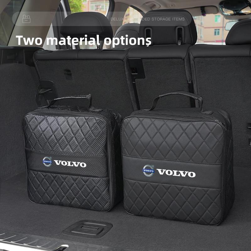 Car Leather Storage Bag High-capacity Auto Trunk Handbag For Volvo Xc60 XC40 EX40 Xc90 S60 S90 EX30 V40 V60 V50 V90 S80 C40 V70