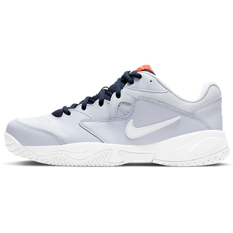 Nike Кроссовки мужские Court Lite 2 Football Grey Obsidian Team-Orange White AR8836-006