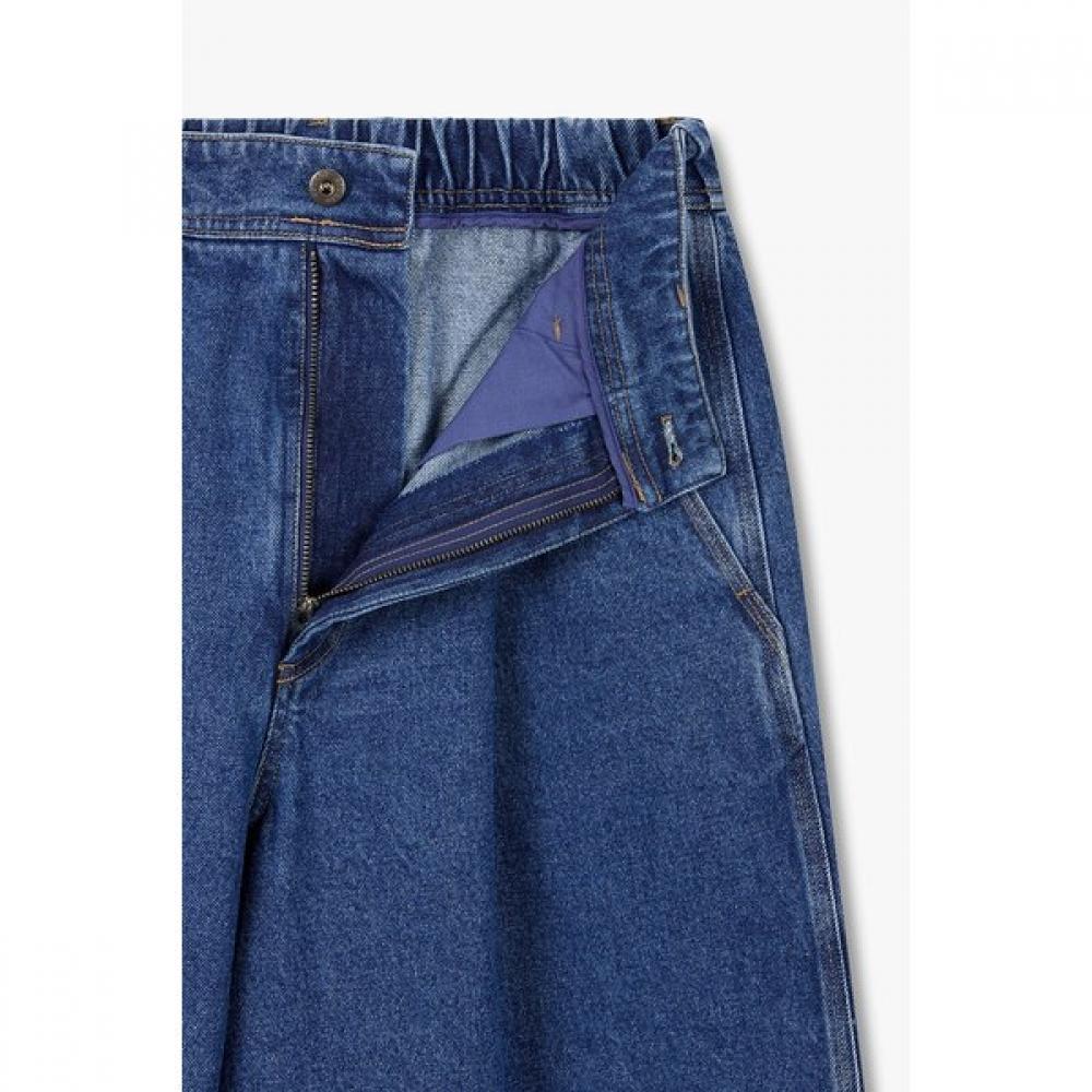 Studio Tomboy Denim Bermuda Pants Tuck Pleat 9176262982ct