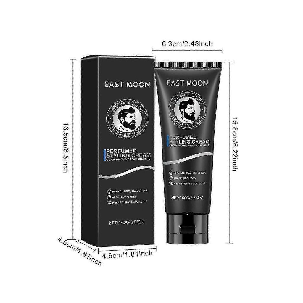 Men's Fiber Cream Like Gel With Medium Hold And Glowly Men's Styling Cream 100g
